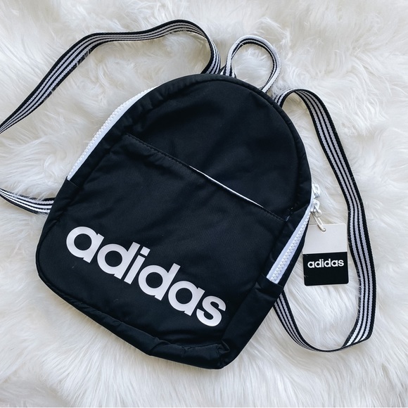 adidas Handbags - Adidas Black & White Mini Backpack